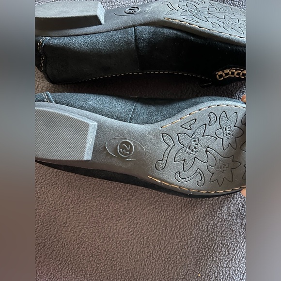 Suede ballerina shoes for women - Picture 3 of 4